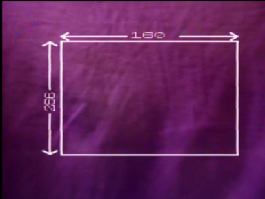 Video frame capture of some shaped drawn above an organic background